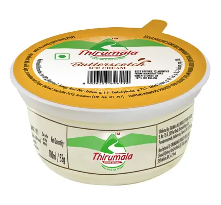 Butterscotch  Ice cream - Thirumala Milk